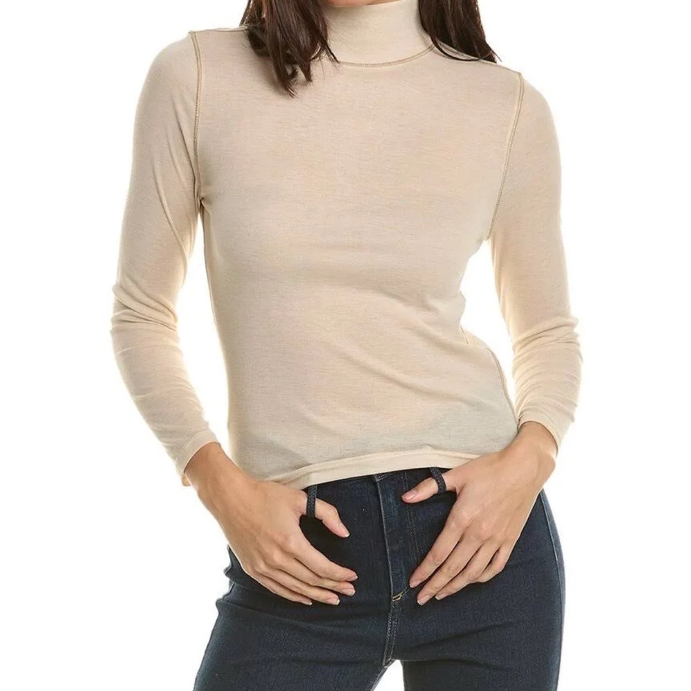 Madewell Semi Sheer Mockneck Tee